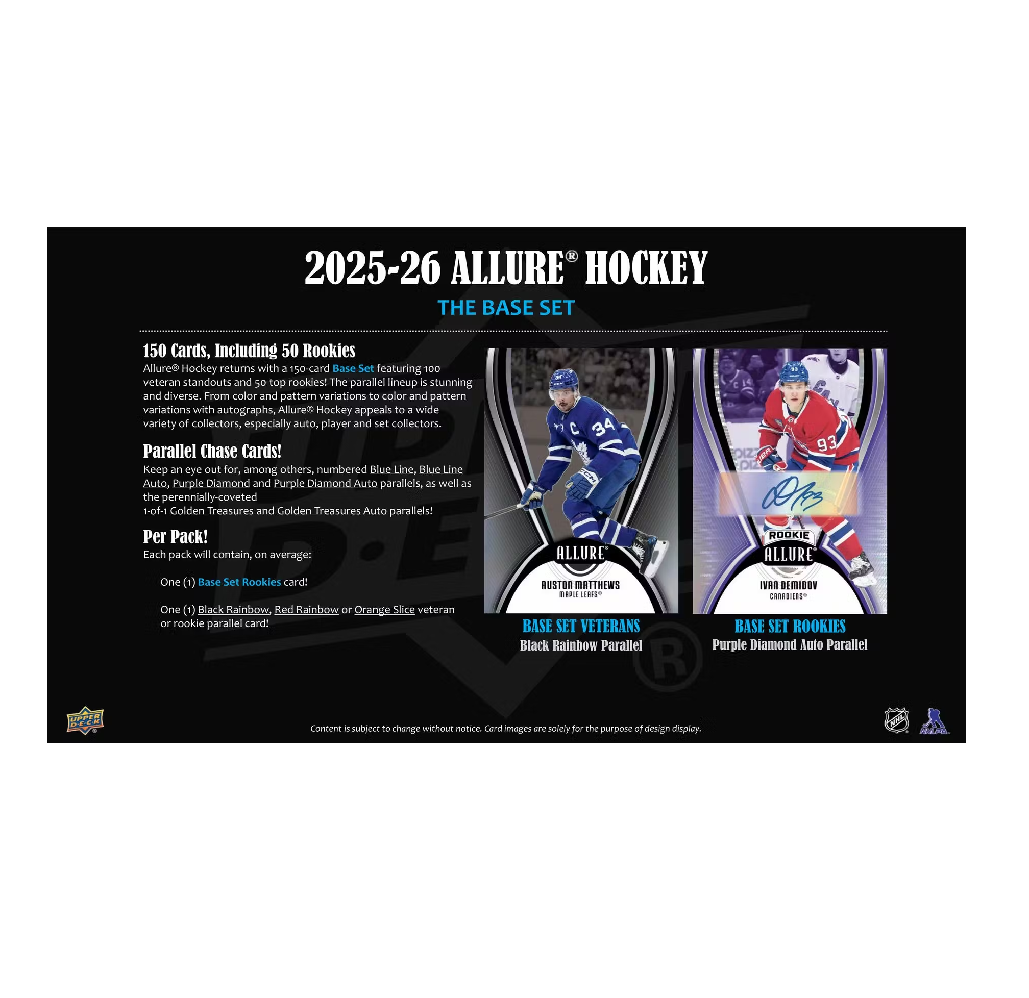 2025-26 Upper Deck Allure Hockey Hobby 18-Box Case