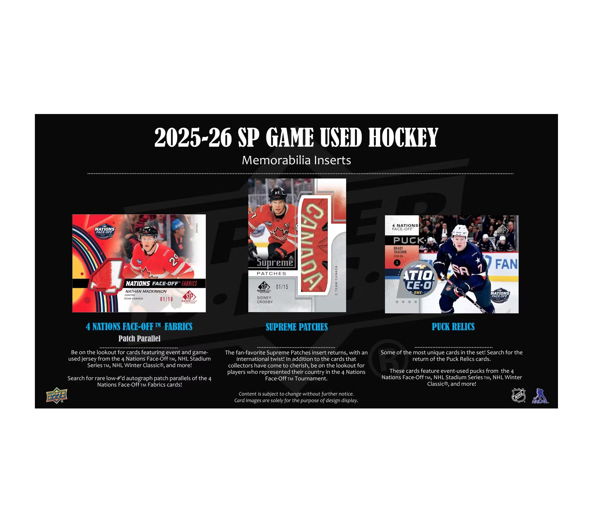 2025-26 Upper Deck SP Game Used Hockey Hobby Box