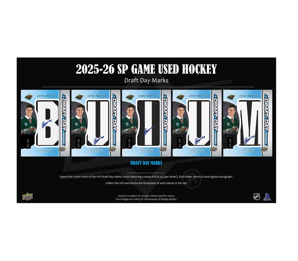 2025-26 Upper Deck SP Game Used Hockey Hobby Box