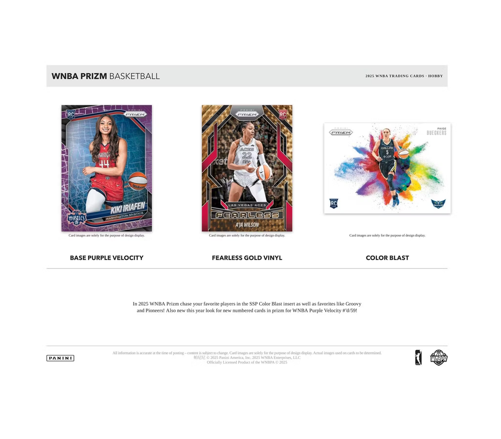 2025 Panini Prizm WNBA Basketball Hobby Box