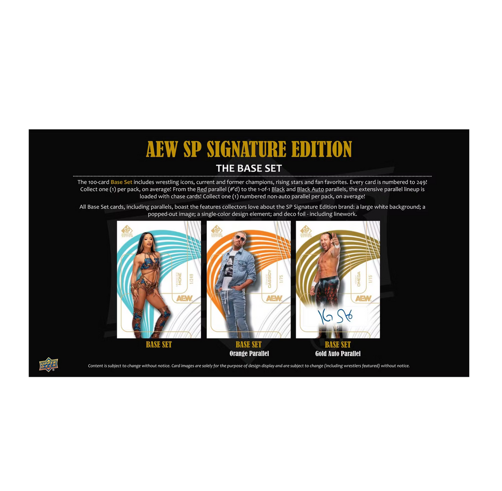 2025 Upper Deck SP Signature Edition AEW Wrestling Hobby Box