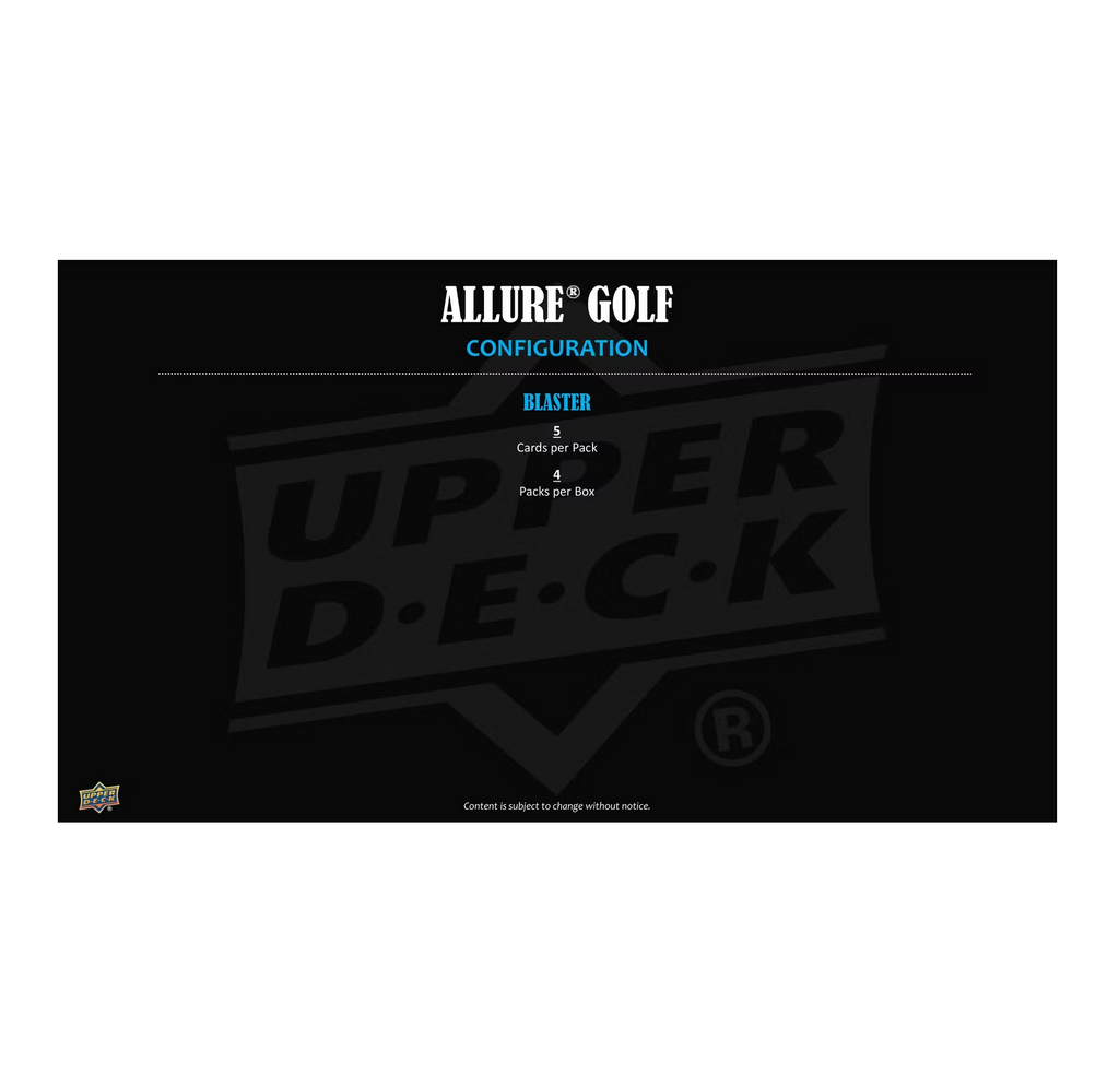 2026 Upper Deck Allure Golf Blaster Box