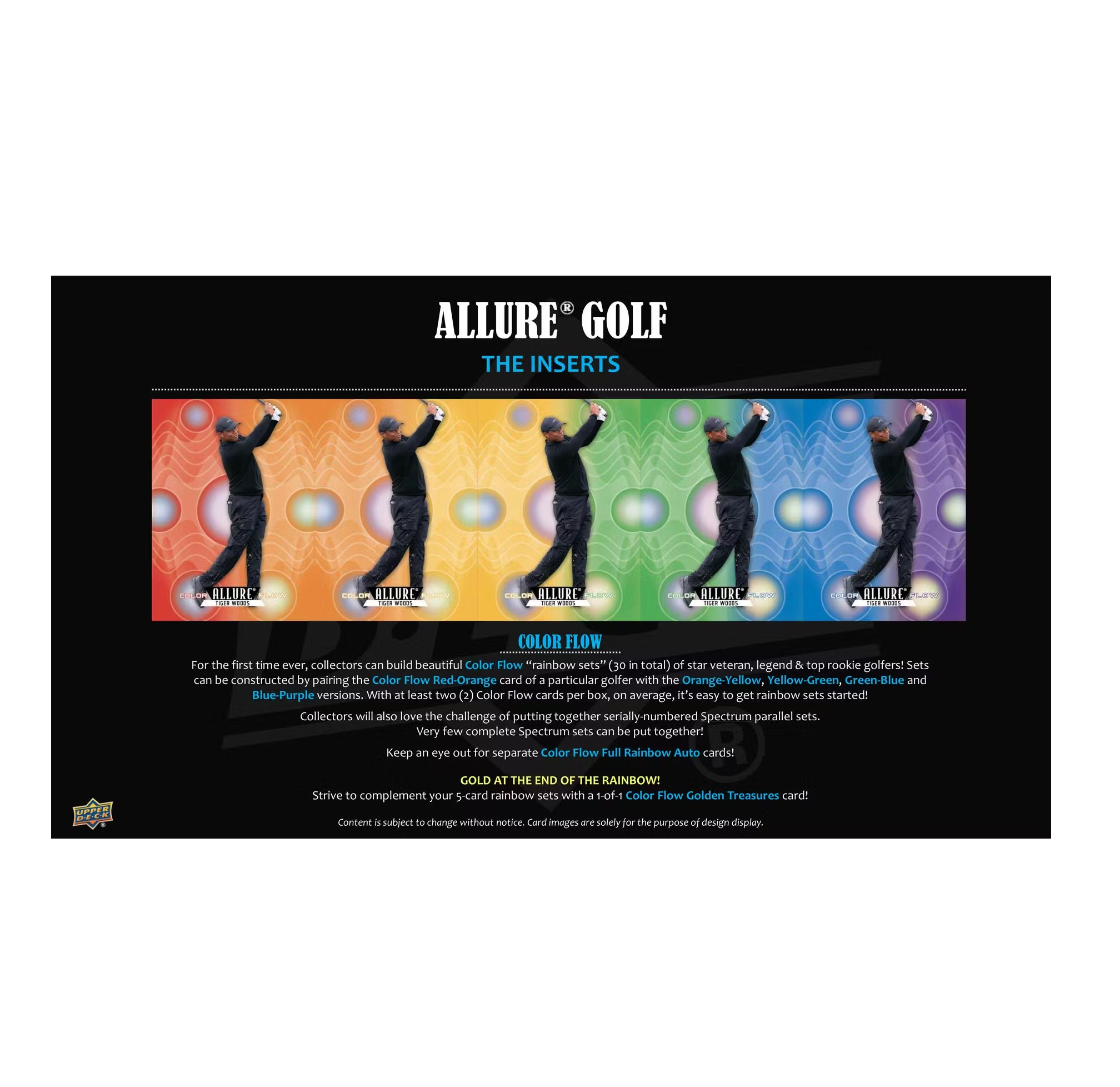 2026 Upper Deck Allure Golf Hobby 18-Box Case