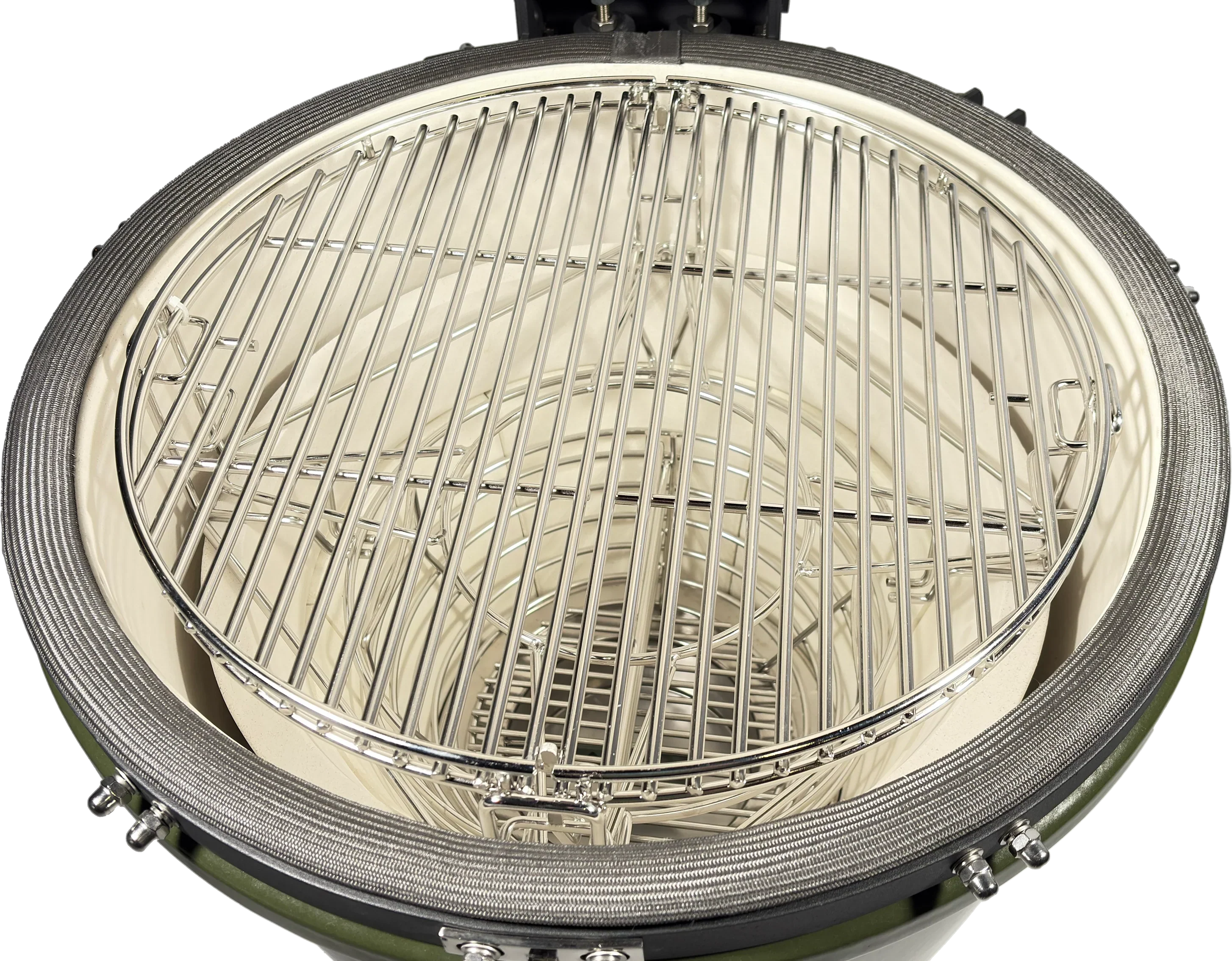 Kama Gear V2 Ceramic Kamado BBQ in Olive Green