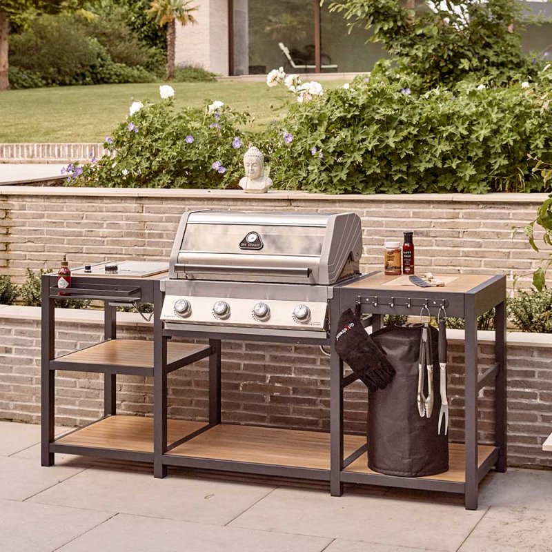 Grillstream Sanctuary Outdoor Kitchen 4 Burner Hybrid with Ceramic Side Burner