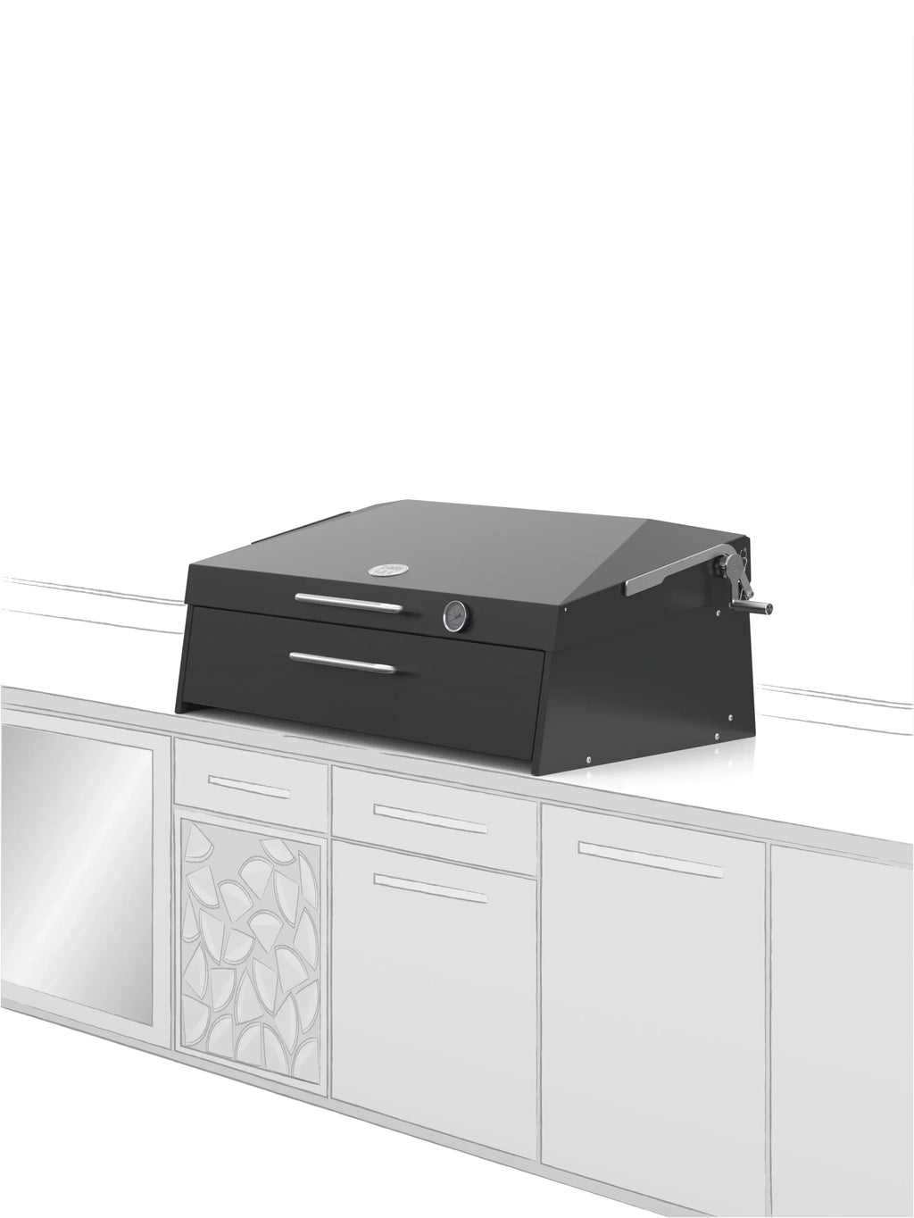 Flamery Large Asado BBQ with Split Grill and Firebox