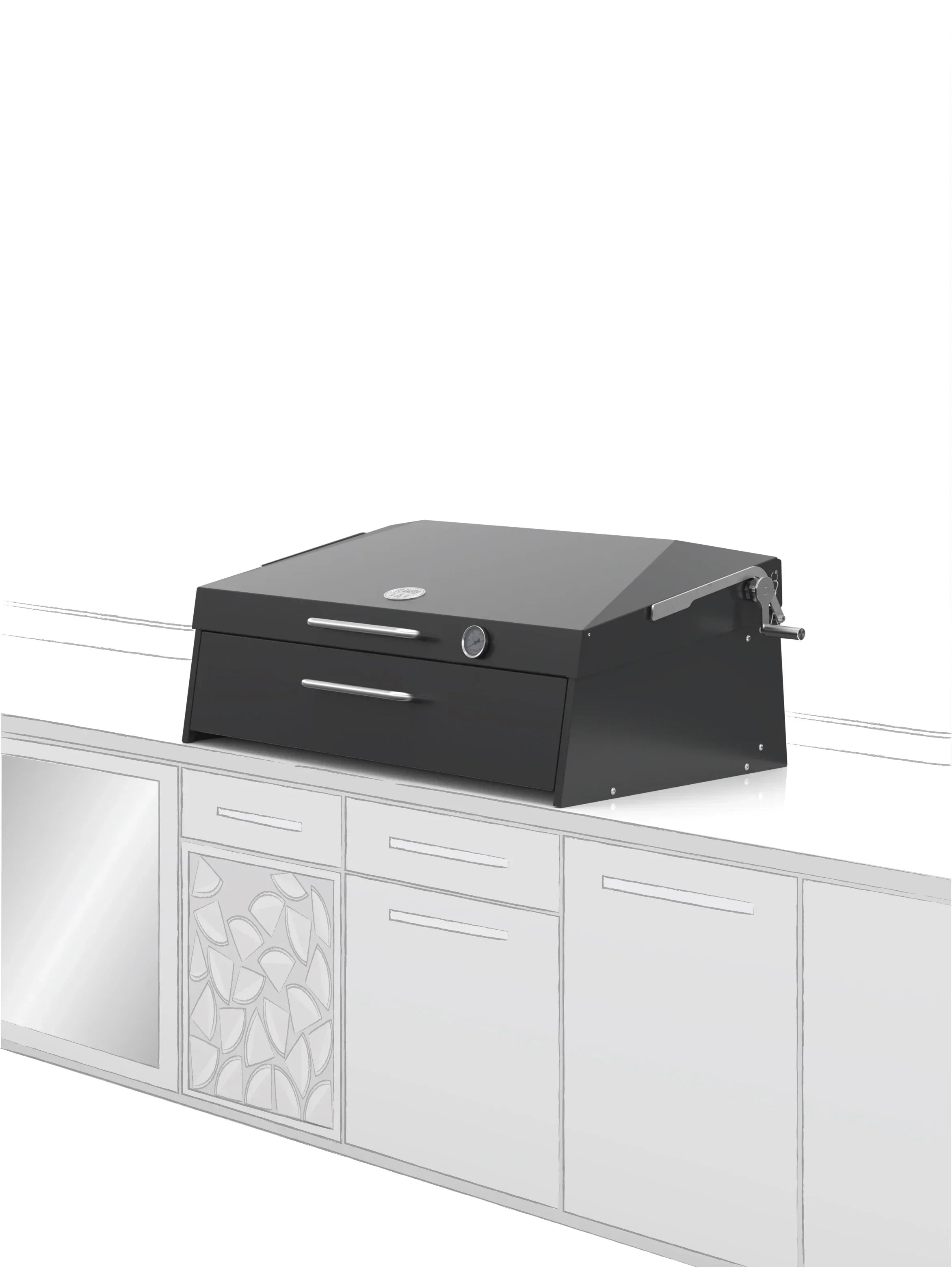 Flamery Large Asado BBQ with Split Grill and Firebox