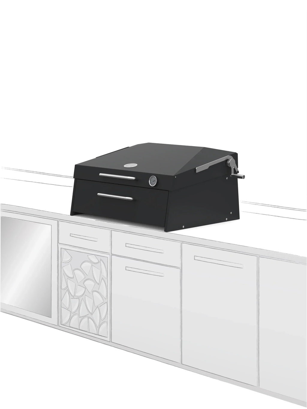 Flamery Small Asado Pro 3.1 Built-In with Full Grill