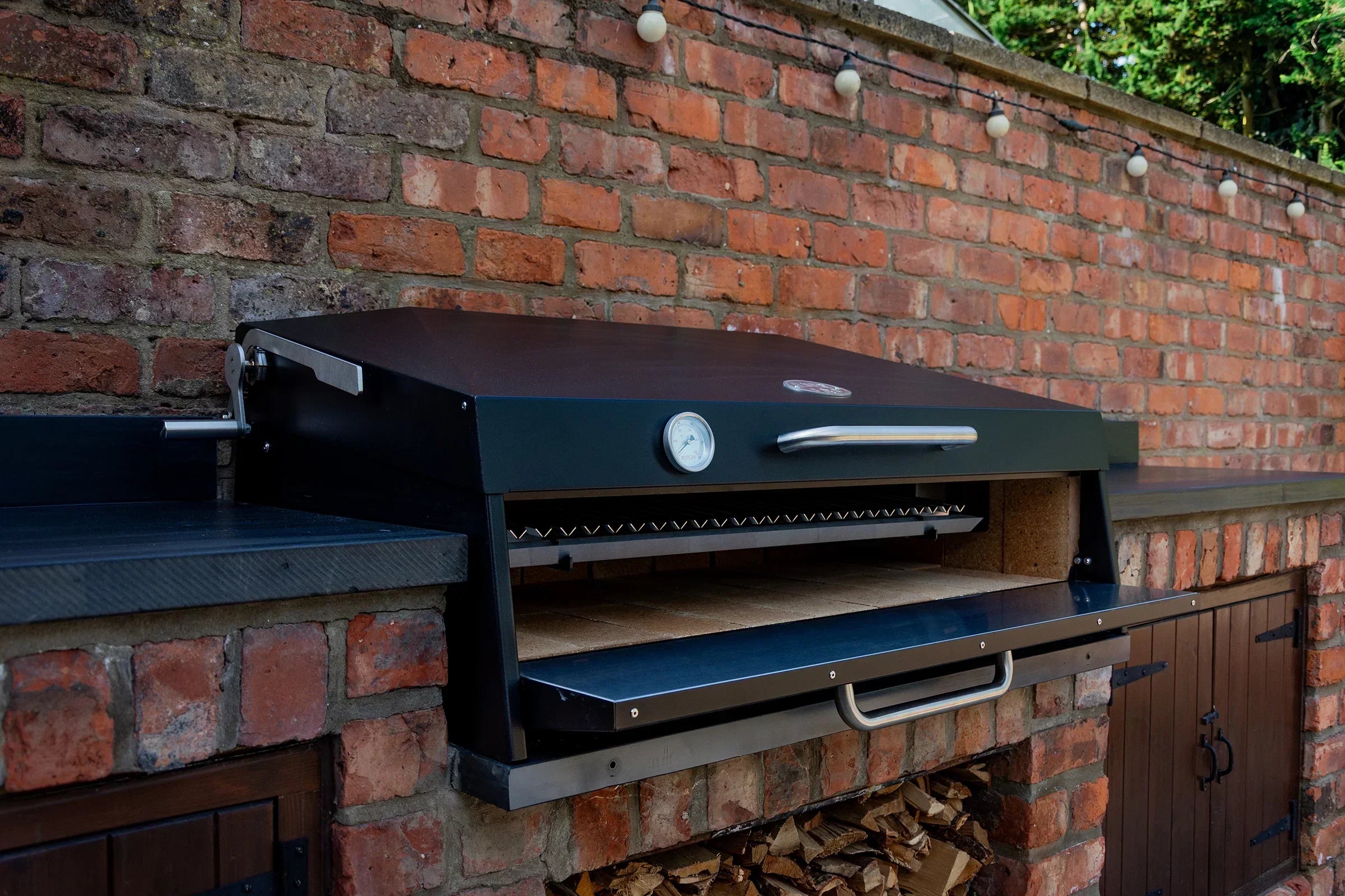 Flamery Large Asado BBQ with Split Grill and Firebox
