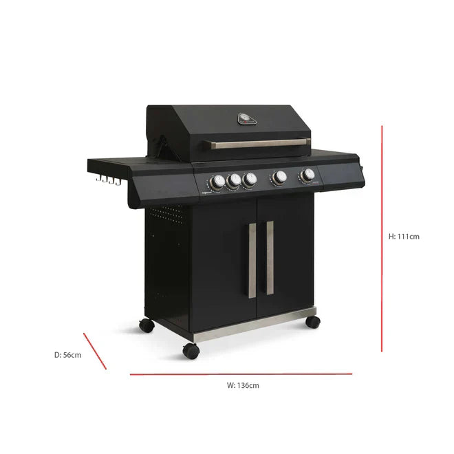 Grillstream Stealth 4 Burner Hybrid Gas Barbecue